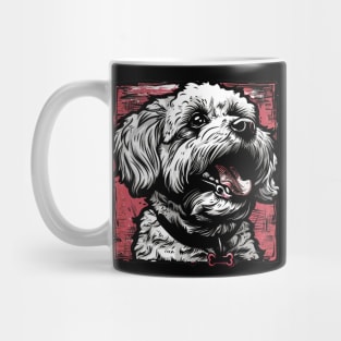 Retro Art Poodle Dog Lover Mug